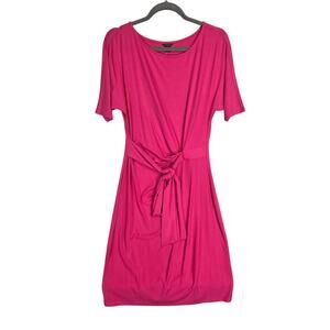 NWT Ann Taylor Pink Stretch Midi Dress S Soft Feminine Spring Bloomcore Whimsy